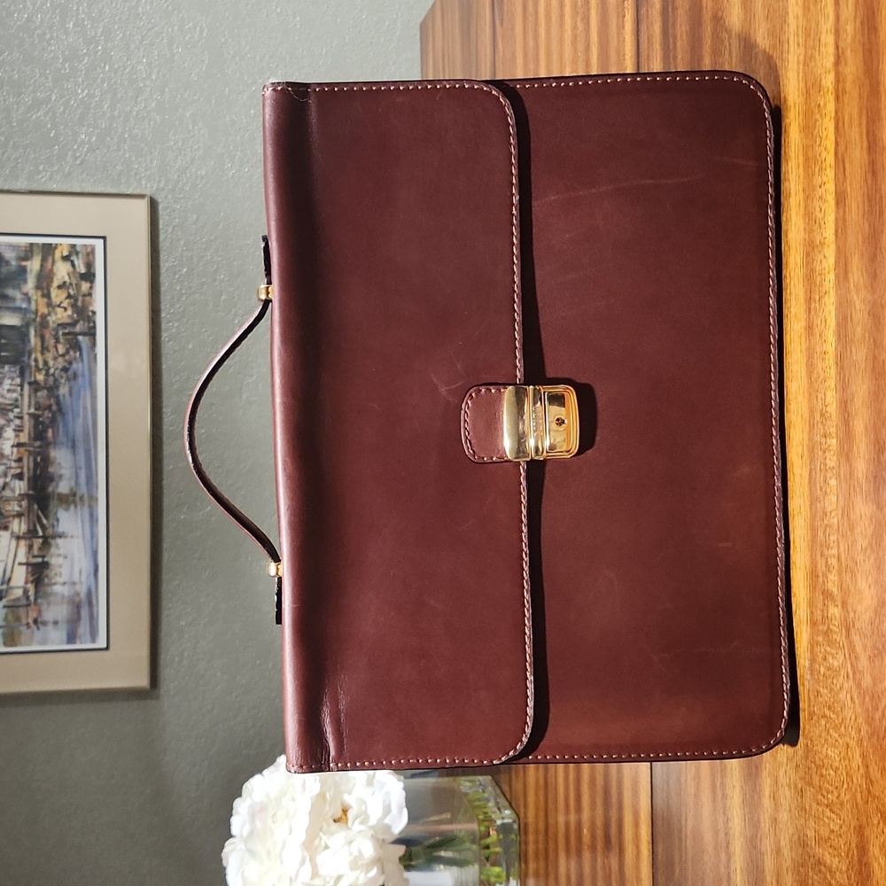 Giudi Leather Briefcase Made in Italy Vintage
